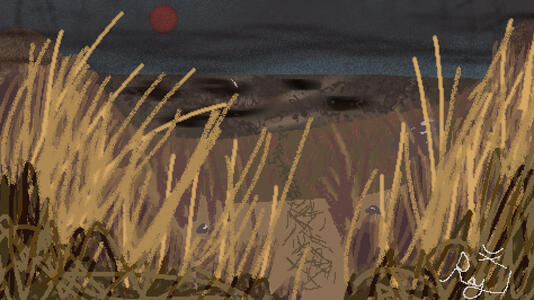 STILLNESS, WET AIR - digital