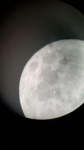 luna - through telescope