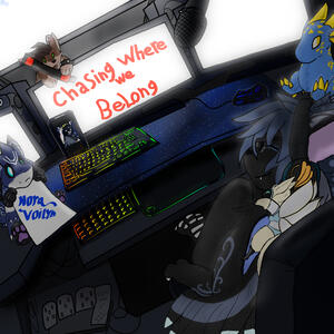 Kira, yappa, & the moth featuring Nora Voilyn, Verlorene, and Kalala (Ver's OC) by Verlorene Seele