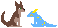 art of a kobold sitting on a tree stump, surrounded by flowers in a forest, with rays of sunlight peeking through the trees